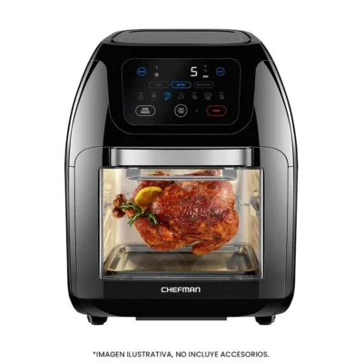 Horno freidora de aire multifuncional Chefman 10 Litros negro