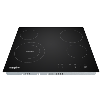 Parrilla Whirlpool Eléctrica de 24 IN 4 quemadores Vitroceramica Negro