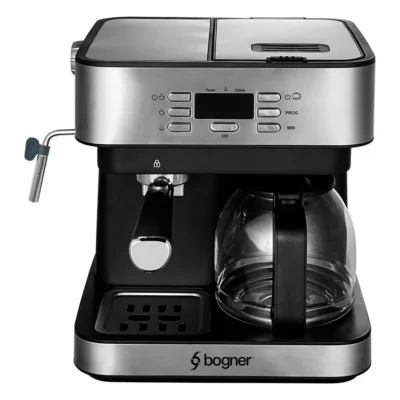 Cafetera Espresso + Goteo 20 Bdp 12tazas Acero Inox. Bogner Bogner BDECM02